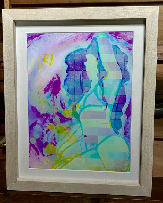 Colorblock Body - Framed Print
